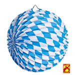 Oktoberfest Paperilyhty Sininen/Valkoinen