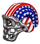 Lasten puhallettava Stars and Stripes -kypärä