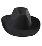 Realistinen Musta Cowboyhattu
