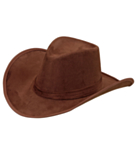 Ruskea cowboy-hattu