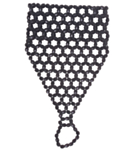 Sormusrannekoru mustat helmet