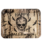 Luuranko Halloween Tarjotin Nelikulmainen