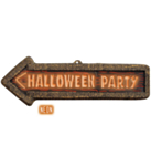 3D Halloween-kyltti