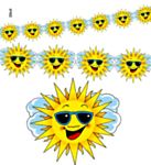 Aurinko Aurinkolaseilla Koristenauha