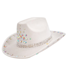 Timantti Cowboyhattu Valkoinen