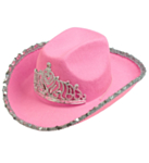 Tiara Cowboyhattu Vaaleanpunainen