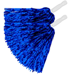 Metallinhohtoiset Cheerleader Pompomit Sininen