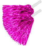 Metallinhohtoiset Cheerleader Pompomit Pinkki