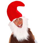 Tonttulakki Parralla Punainen