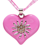 Pinkki Edelweiss Kaulakoru