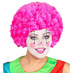 Afro Klovniperuukki Pinkki