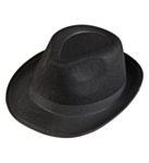 Fedora Gangsterihattu Musta