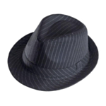 Gansteri Musta Fedora Hattu