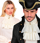 Steampunk Jabot Valkoinen