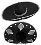 Mariachi Sombrero Musta