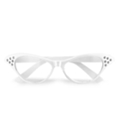 Valkoiset 50-Luvun Cat Eye -Lasit