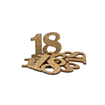 18-vuotis Pöytäkonfetti Kulta