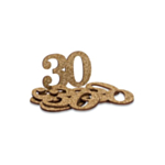 30-vuotis Pöytäkonfetti Kulta