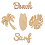 Beach Surf Pöytäkonfetti Puu