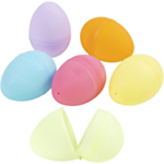 Muoviset Pääsiäismunat Pastelli 6 x Ø 4 cm
