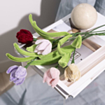 DIY-tulppaanit Vihreä/Vaaleanpunainen