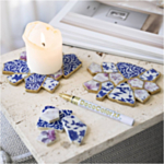 Kintsugi DIY Sininen/Kulta/Valkoinen