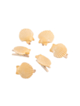 Simpukkaklipsit beige