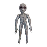 Area 51 Alien Harmaa