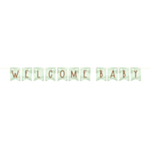 Welcome Baby Banneri Murrettu Vihreä