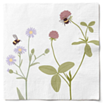 Blomster Servietter Hvid