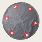 Juletræstæppe Med Flag Grå/Rød