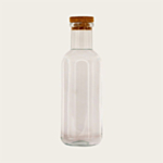 Glasflaske Med Korkprop Transparent