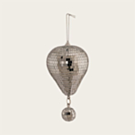 Luftballon Juleophæng Sølv