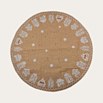 Juletræstæppe Jute Beige