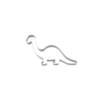 Dinosaur Kageudstikker Sølv