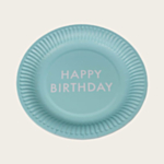 Happy Birthday Paptallerkener Grøn