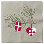 Dansk Jul Servietter Beige