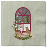 Christmas Holidays Servietter Grøn