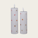 LED Stearinlys Hvid