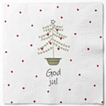 God Jul Servietter Hvid