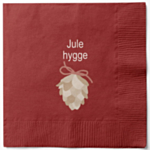 Julehygge Servietter Mørkerød