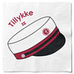 Tillykke Student Servietter Rød
