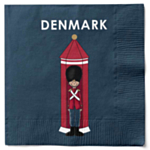 Danmark Livgarde Servietter Blå