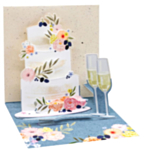 Blomster Kage Pop-Up Kort