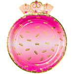 Krone Tallerkener Pink/Guld