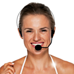 Musta headset mikrofonilla