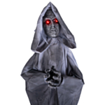 Animatroninen rukoileva nunnan patsas