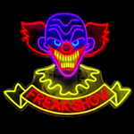 Freak Show -klovni-neonkyltti