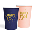 Gender Reveal Papkrus Blå/Lyserød