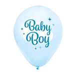 Baby Boy Latexballoner Lyseblå